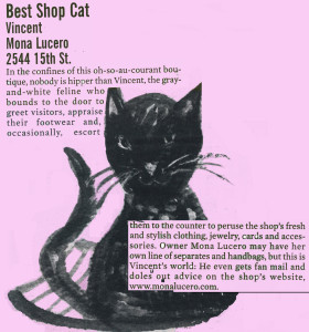Vincent Lucero Wins Prize for Best Shop Cat, Westword